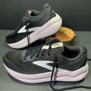 Brooks Ghost Max 2 Women’s Gray Pale Pink Running Walking Sneakers Shoe Size-9.5